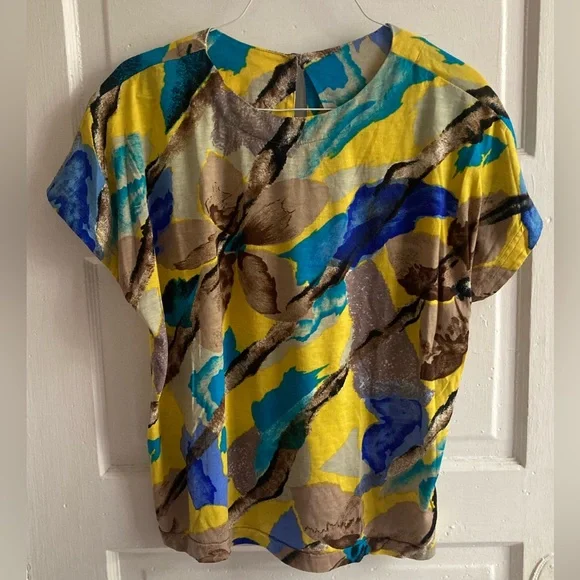 Vintage Colorful Abstract Top - Picture 6 of 6